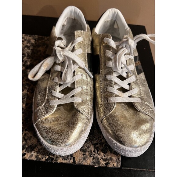 Superdry sneakers womens US 7 low pro metallic trainers Priya lace up shoes y2k - Picture 9 of 12